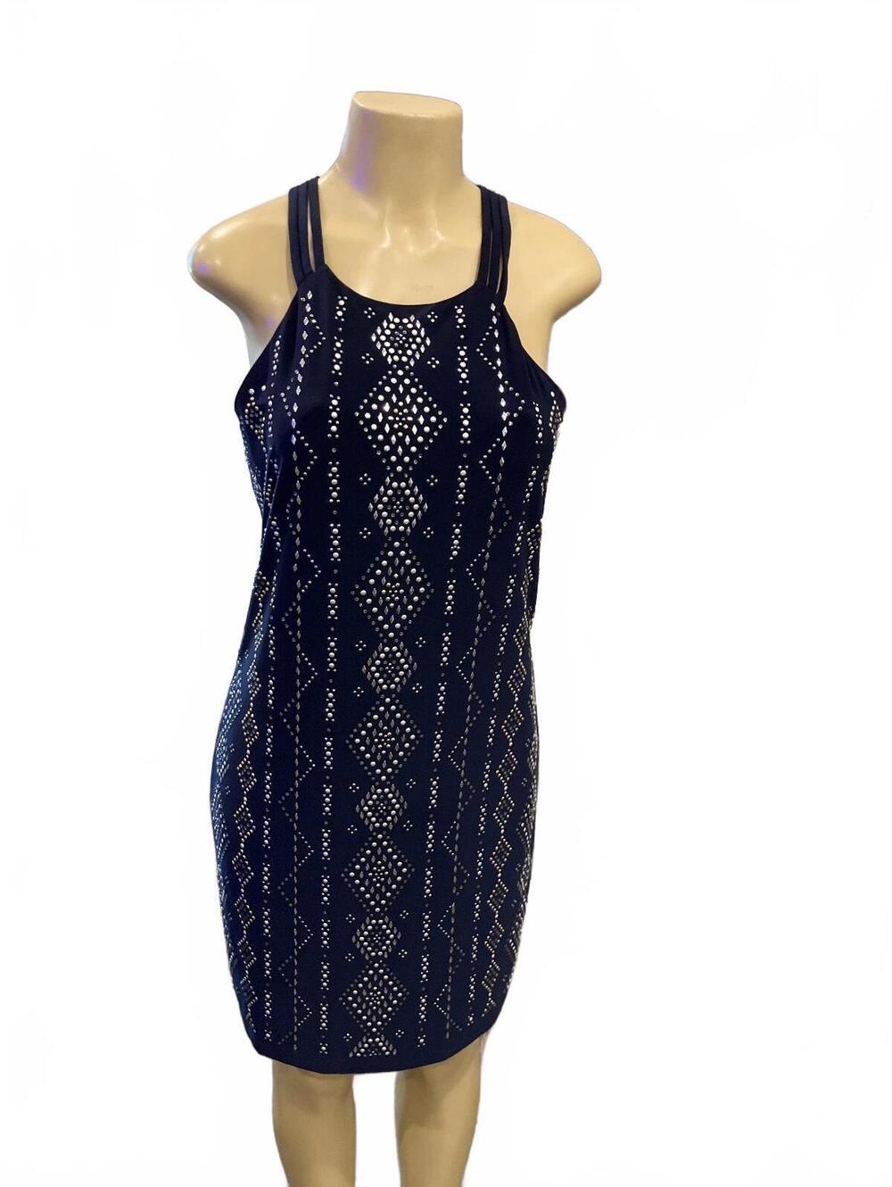 NWOT White House Black Market Navy Blue Sleeveless Dress